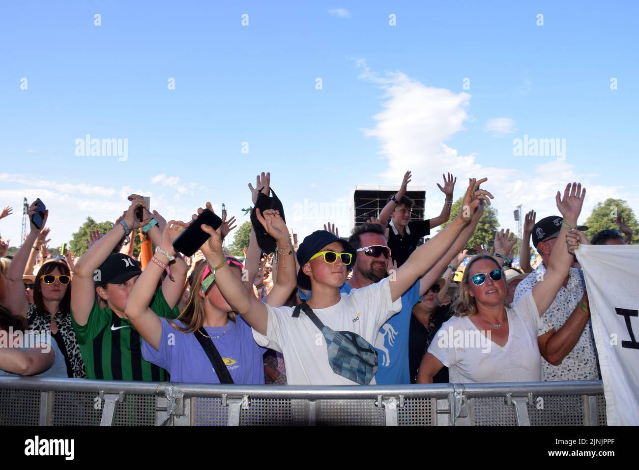 Latitude Festival 2022 juillet, Henham Park, Suffolk, Royaume-Uni. Mark Owen (prenez ça) fans Banque D'Images