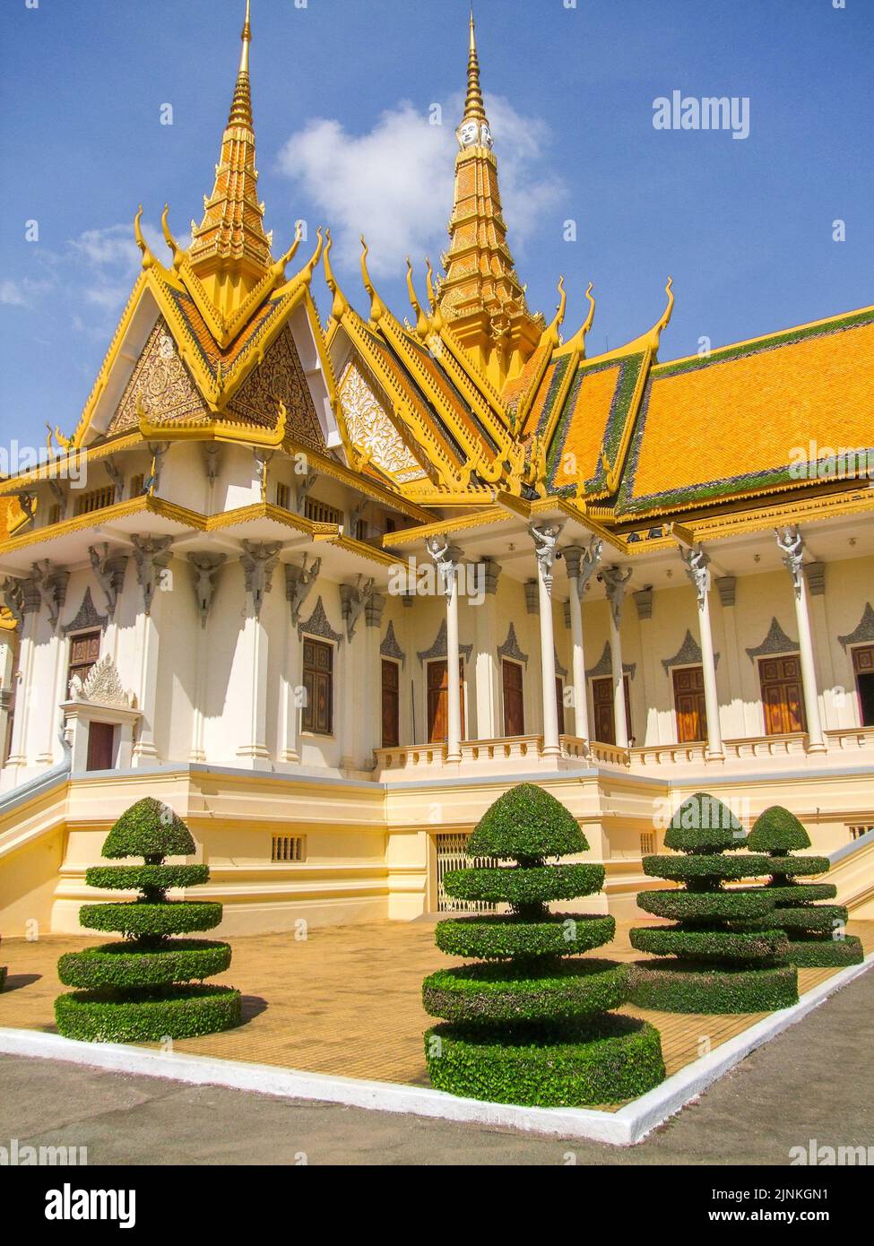 palais royal, phnom penh, palais royaux, phnom penhs Banque D'Images