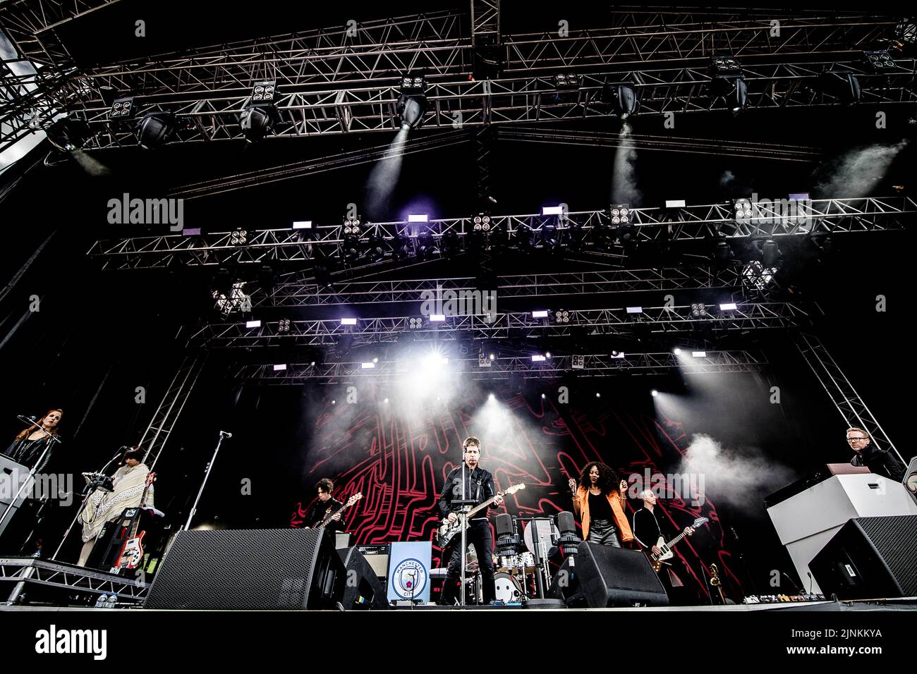 Noel Gallagher's High Flying Birds se déroulant au stade Eirias à Colwyn Bay, dans le nord du pays de Galles, le 18th juin 2022. Banque D'Images