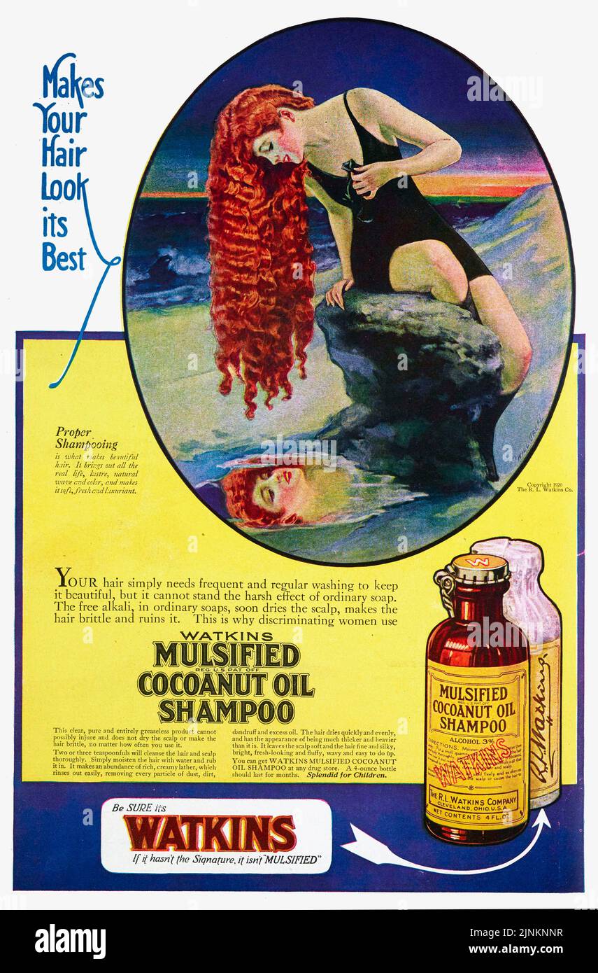 Shampoo advertisement vintage Banque de photographies et d'images à haute  résolution - Alamy