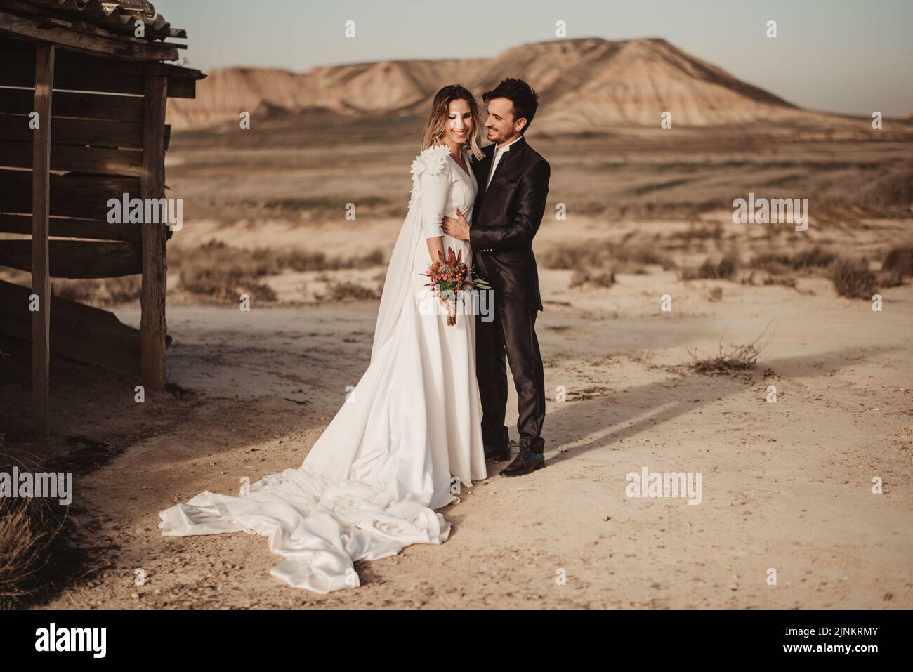 désert, romantique, couple de mariage, déserts, wüste, romantiques, couples de mariage Banque D'Images