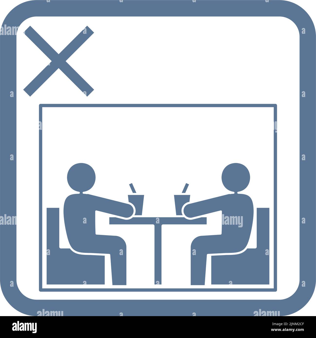 Illustration de l'icône d'amortissement des salles fermées Illustration de Vecteur