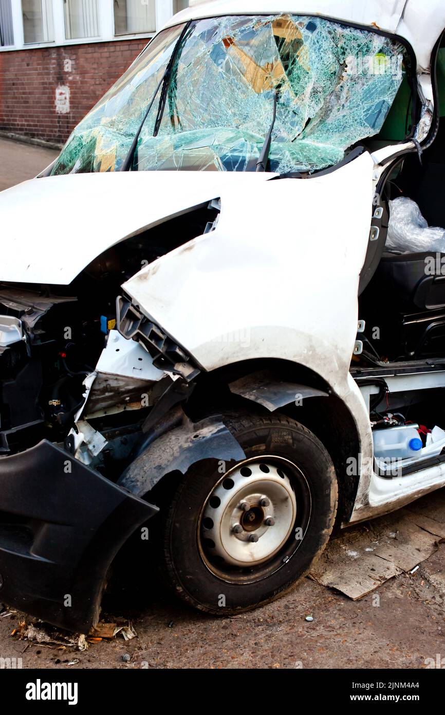 épave de voiture, perte totale, accident de voiture, épaves de voiture, accident, accidents, accidents de voiture Banque D'Images