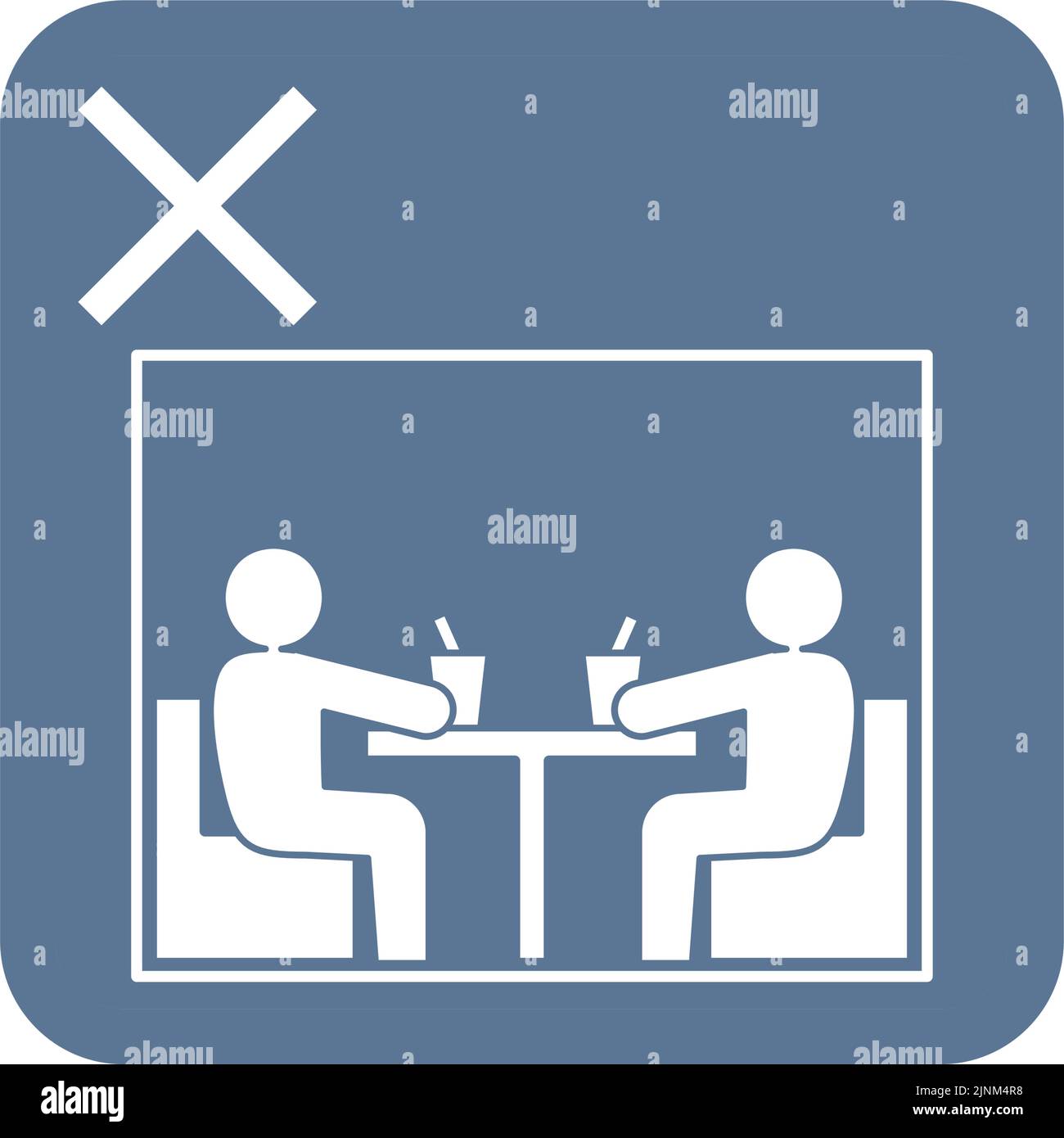 Illustration de l'icône d'amortissement des salles fermées Illustration de Vecteur