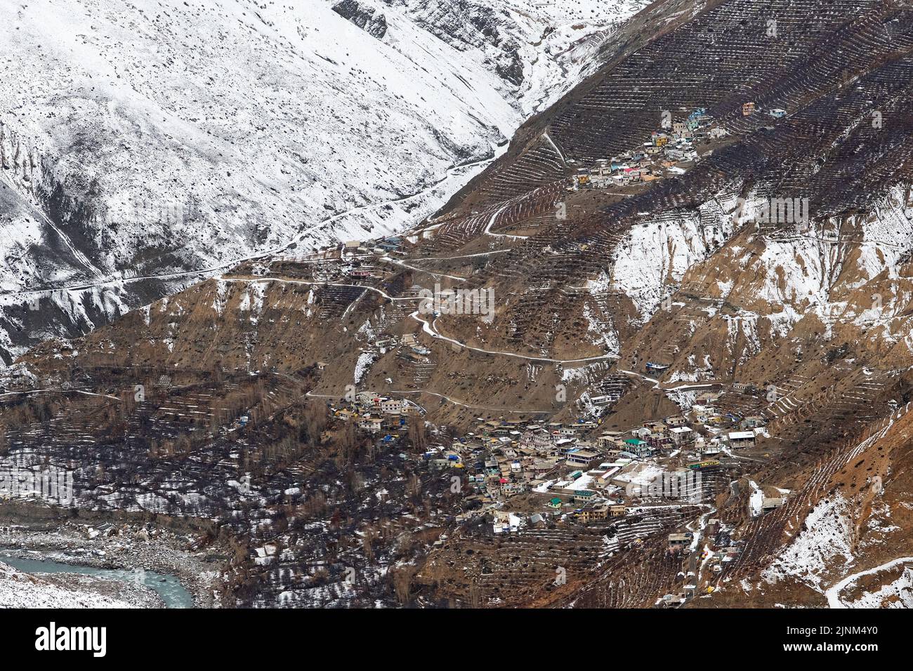 L'image du paysage de la vallée de Spiti a été atken dans l'Himalaya, Himachal pradesh, Inde Banque D'Images