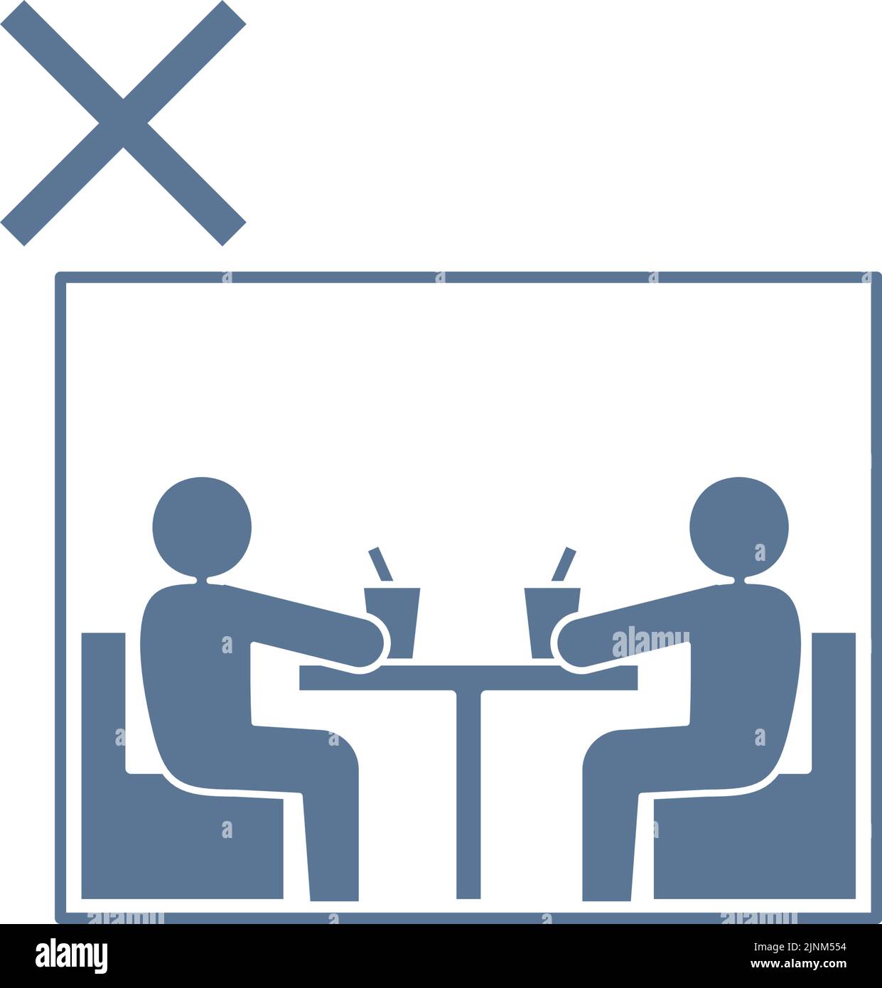 Illustration de l'icône d'amortissement des salles fermées Illustration de Vecteur