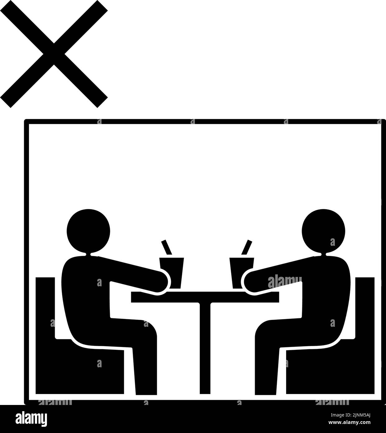 Illustration de l'icône d'amortissement des salles fermées Illustration de Vecteur