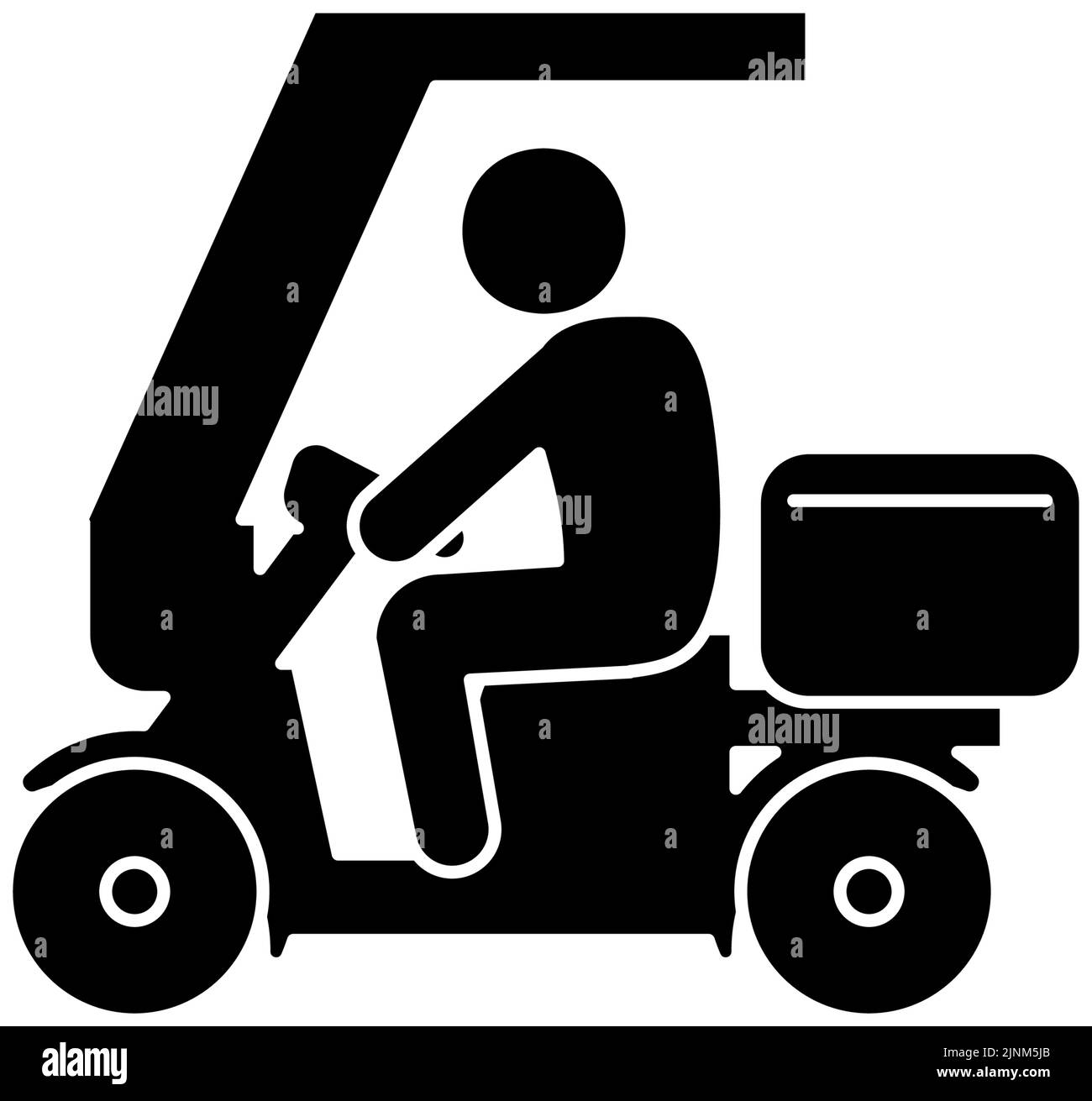 Icône qui recommande d'utiliser le service de livraison Illustration de Vecteur