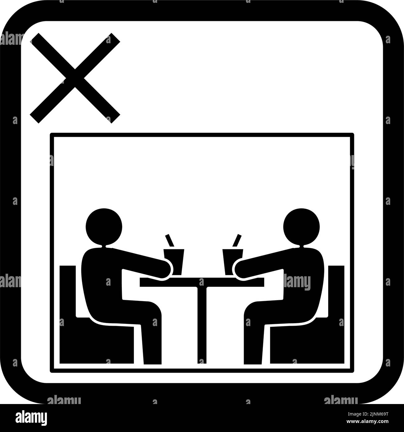 Illustration de l'icône d'amortissement des salles fermées Illustration de Vecteur