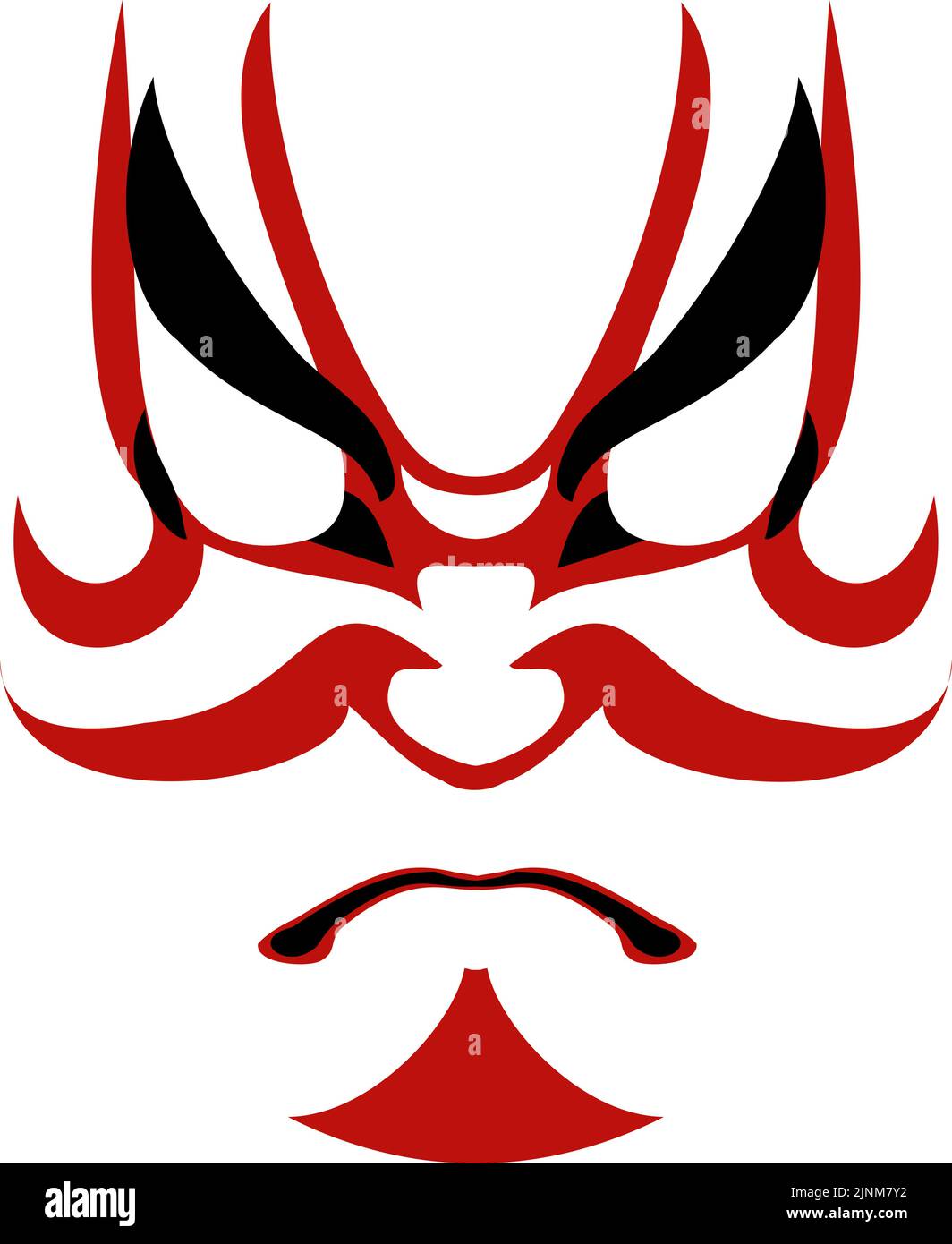 Kumatori de Kabuki que les arts de la scène traditionnels japonais, ya no ne Illustration de Vecteur