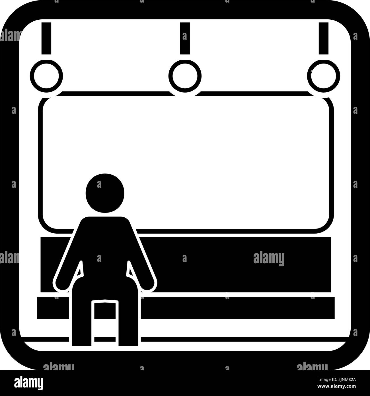 Icône qui recommande d'éviter les embouteillages en train Illustration de Vecteur