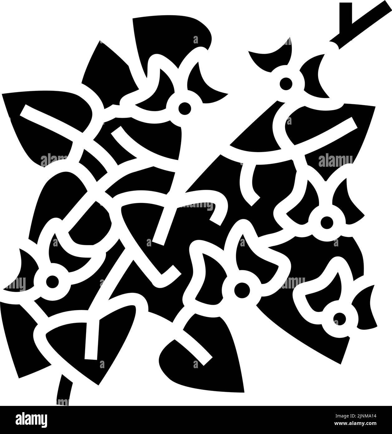 illustration du vecteur d'icône de glyphe de jacinthe Illustration de Vecteur