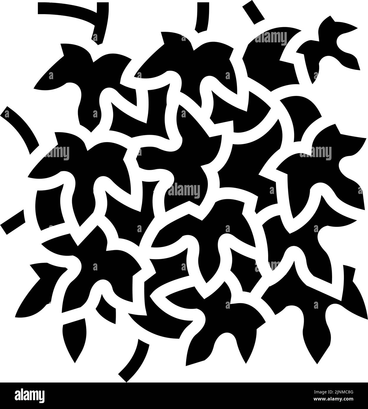 illustration du vecteur d'icône de glyphe hedera helix Illustration de Vecteur