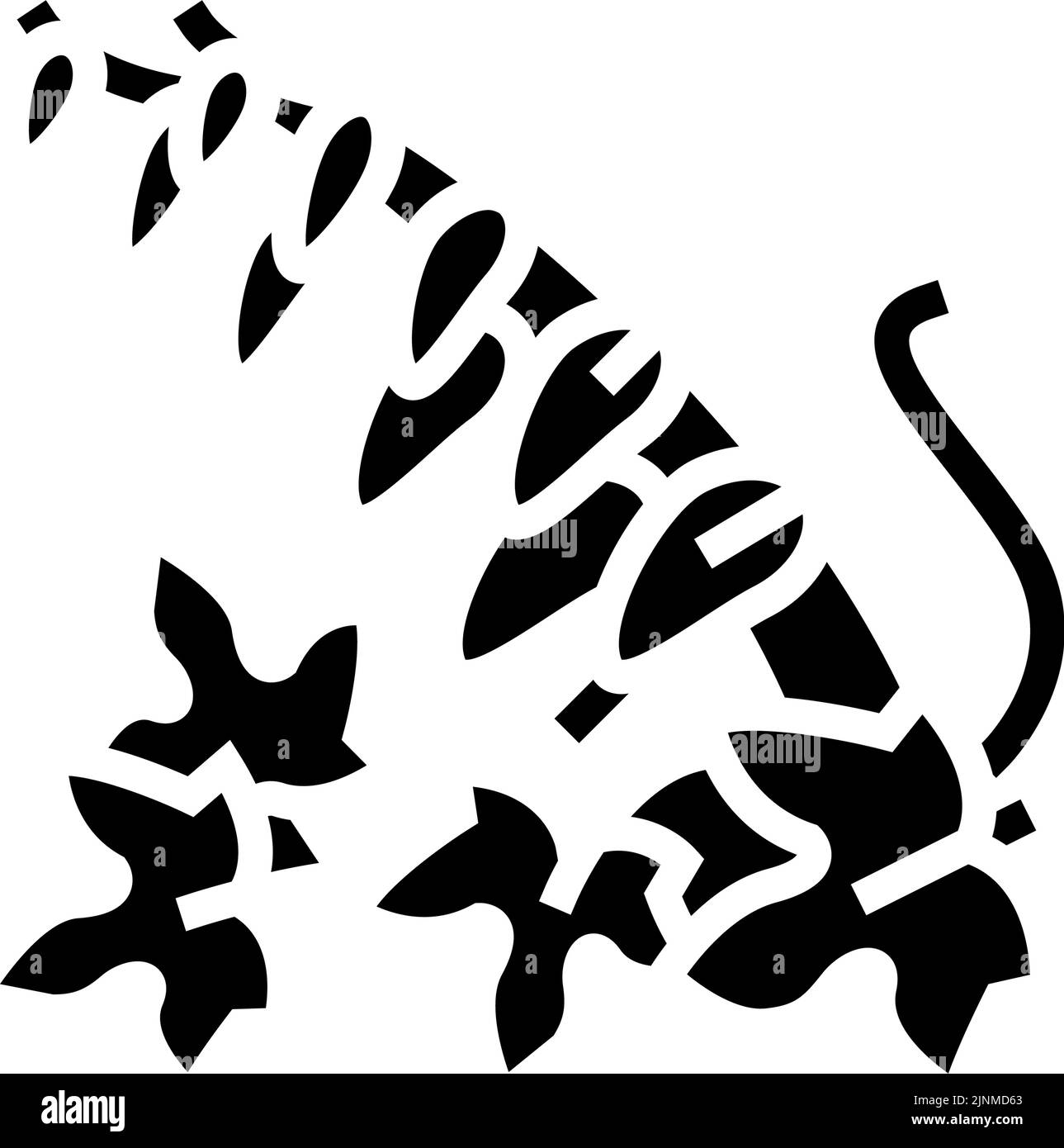 illustration vectorielle d'icône de glyphe de vigne de firecracker Illustration de Vecteur