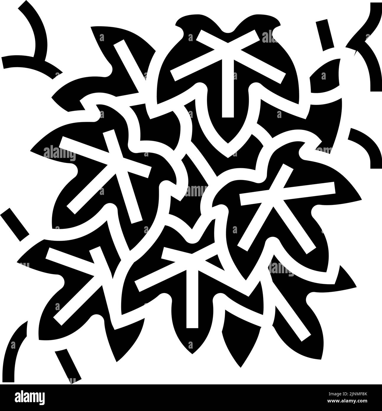 illustration vectorielle d'icône boston ivy glyph Illustration de Vecteur