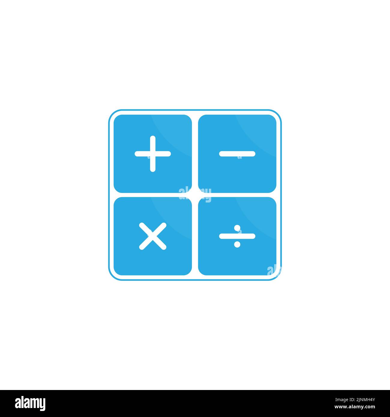 Boutons avec signes d'opérations arithmétiques. Le concept de comptabilité. Modèle pour un logo, un autocollant, un logo ou une marque. Illustration pour les sites Web, application Illustration de Vecteur