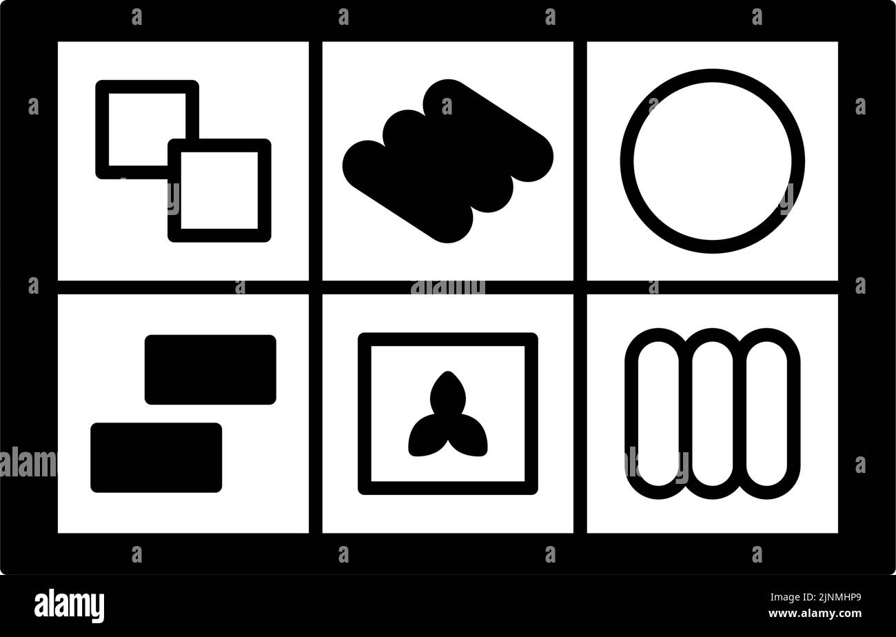 Icône funéraire noir et blanc, comportement de réveil Illustration de Vecteur