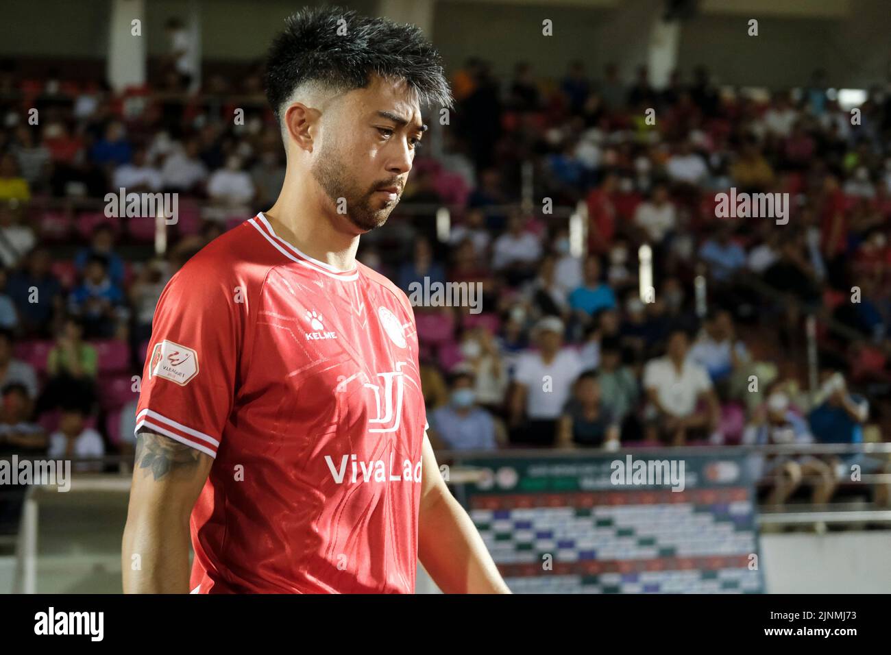 Hochiminh, Vietnam. 12th août 2022. Ex-USMNT joueur Lee Nguyen en action pour Hochiminh City vs Binh Dinh FC. DAT Do/Alay Live News Banque D'Images