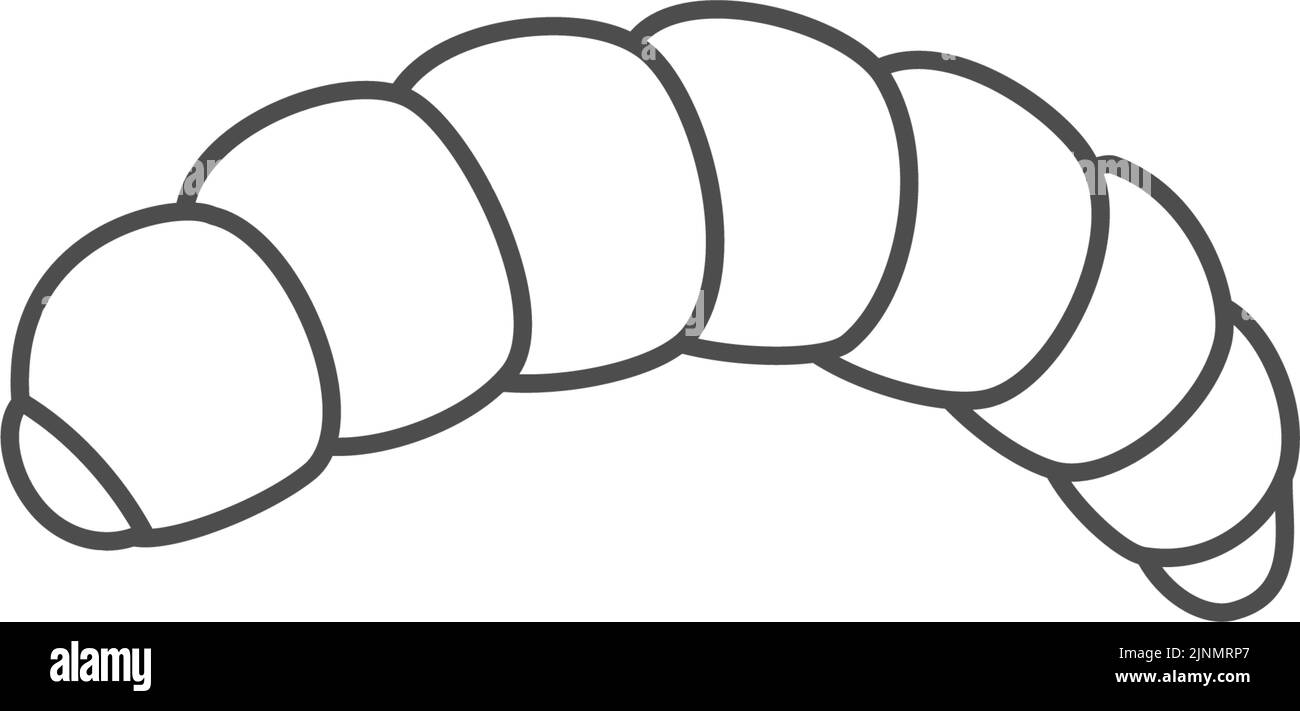 Larves, insectes qui peuvent être mangés par les insectes Illustration de Vecteur