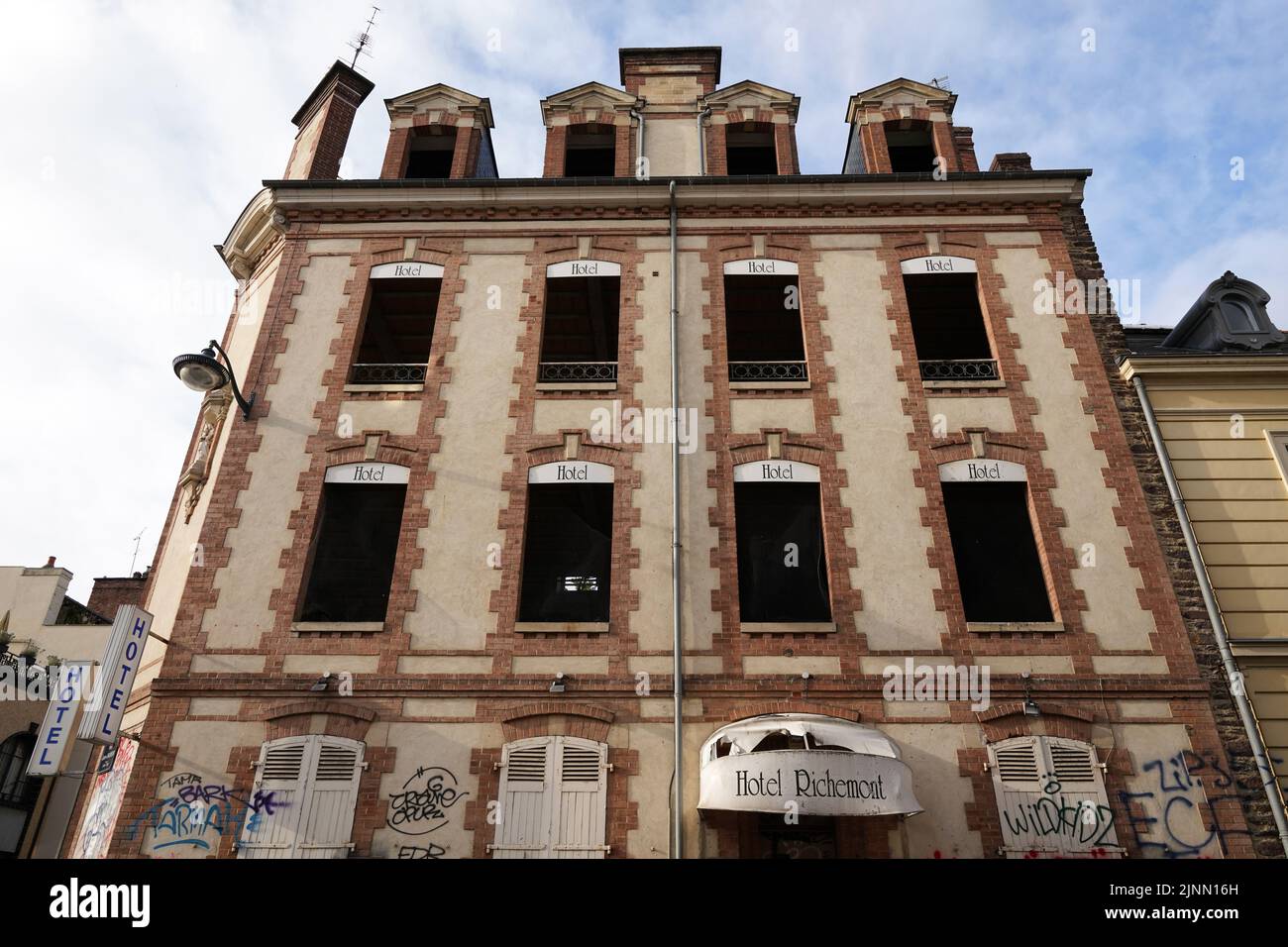 Hôtel d'affaires Richemont dans le centre de Rennes, France Banque D'Images