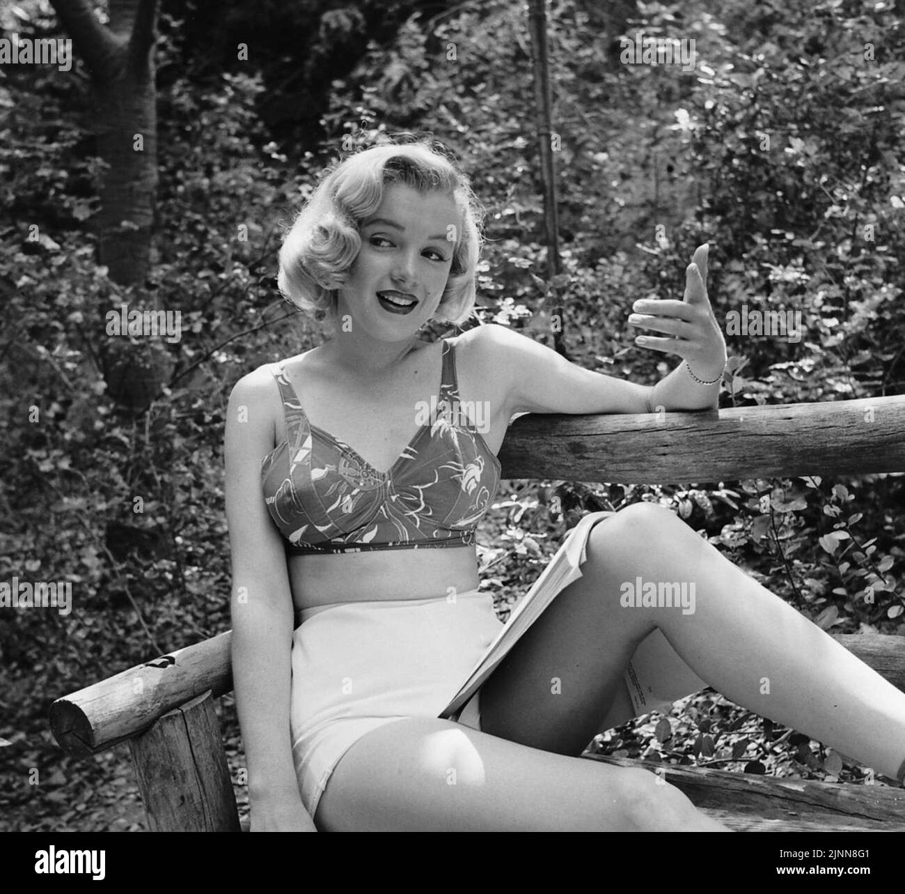 Marilyn Monroe sur une photo prise sur 8 août 1950 Banque D'Images