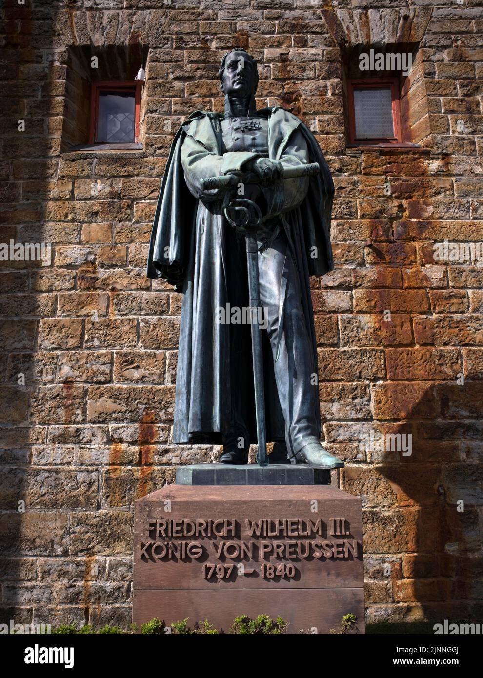 Statue de bronze, monument en l'honneur de FrédéricGuillaume III Roi
