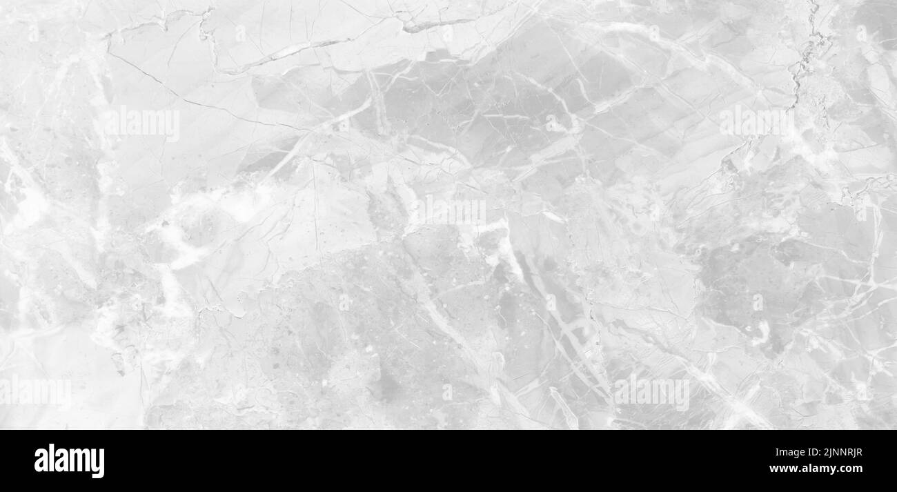 Marbre granit blanc arrière-plan Panorama surface murale motif noir graphique abstrait clair élégant gris pour le sol Banque D'Images