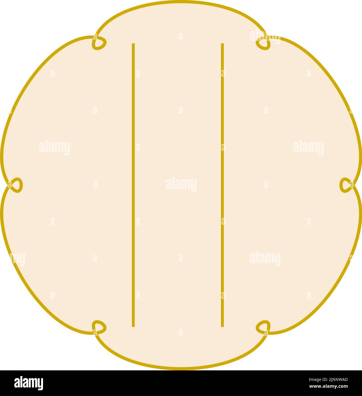 Motif cadre de titre, fleurs et lignes réglées Illustration de Vecteur