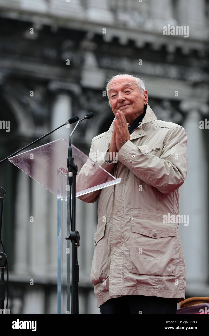 Le vulgarisateur scientifique italien Piero Angela meurt aujourd'hui 13 août 2022 à l'âge de 93 ans Banque D'Images