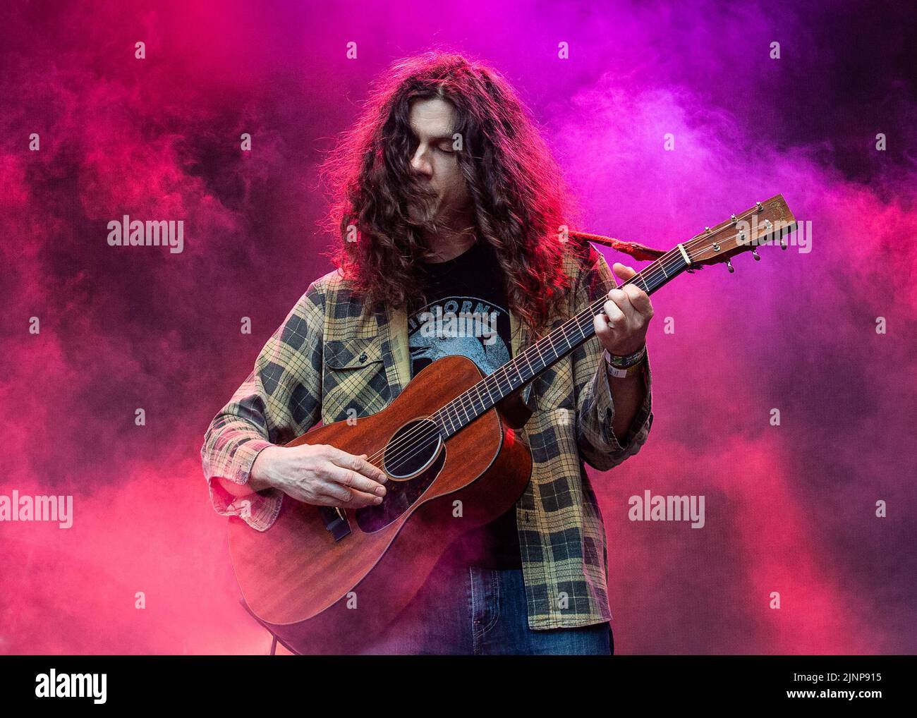 Kurt Vile en direct sur scène Banque D'Images
