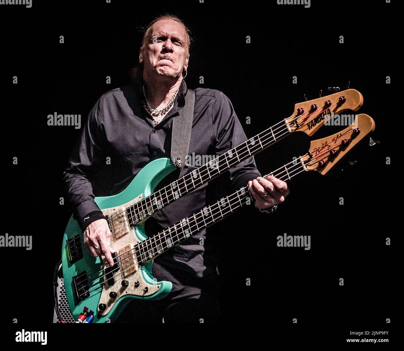 Billy Sheehan en direct sur scène Banque D'Images