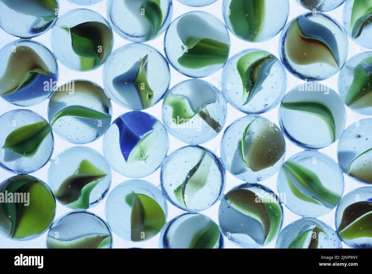 Billes de verre décoratives Banque D'Images