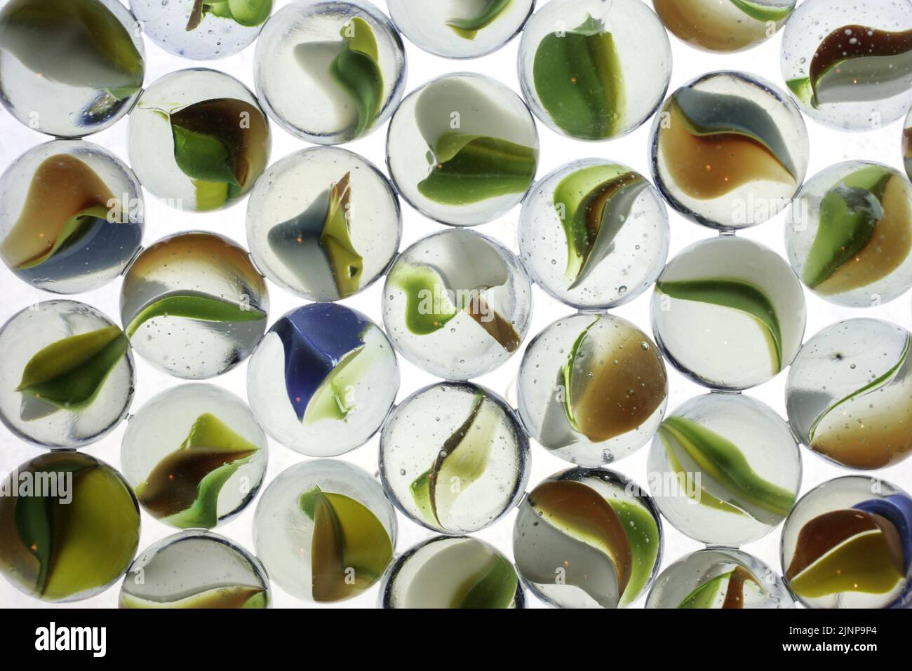 Billes de verre décoratives Banque D'Images