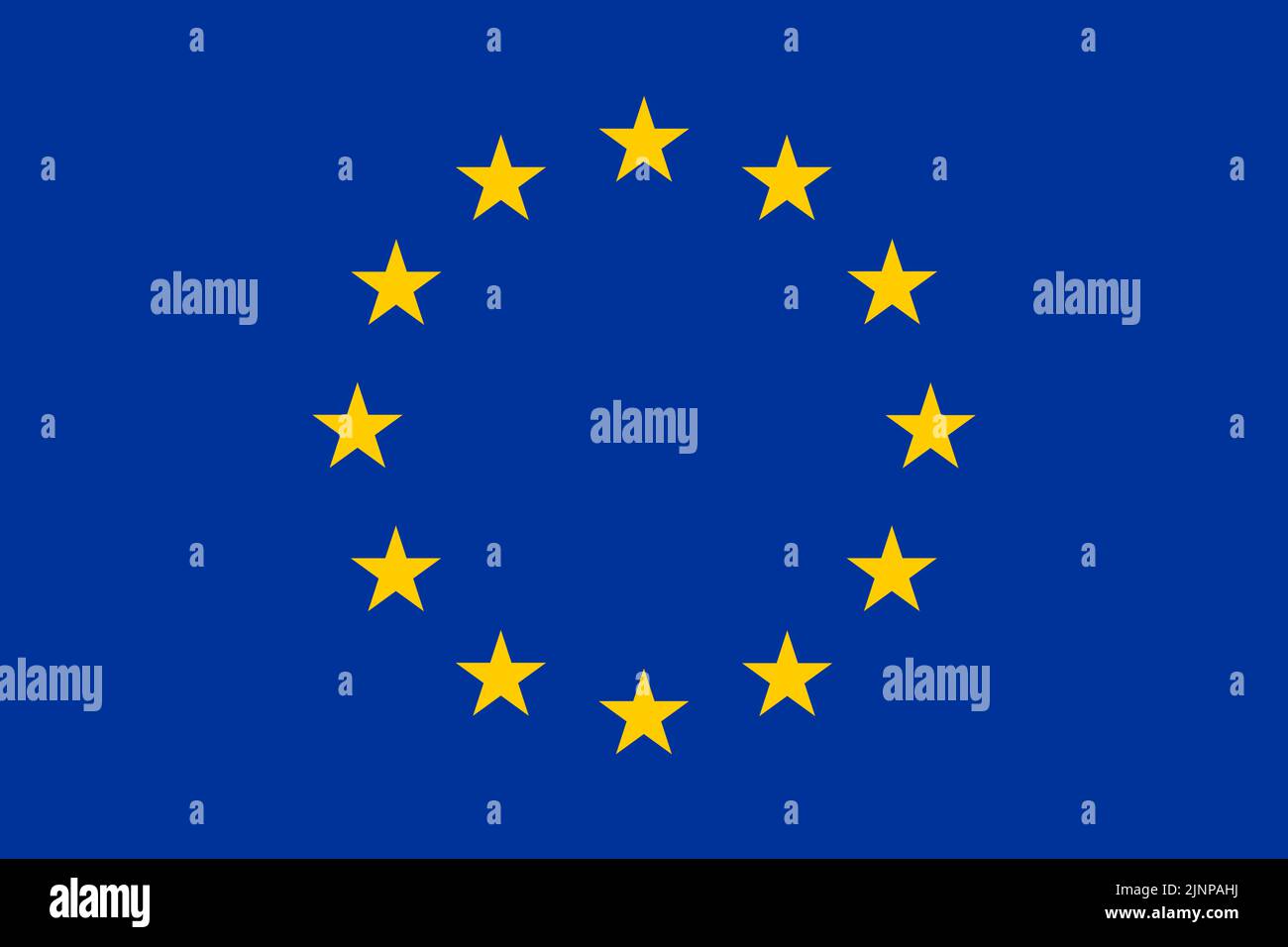 Drapeau de l'Union européenne Illustration de Vecteur