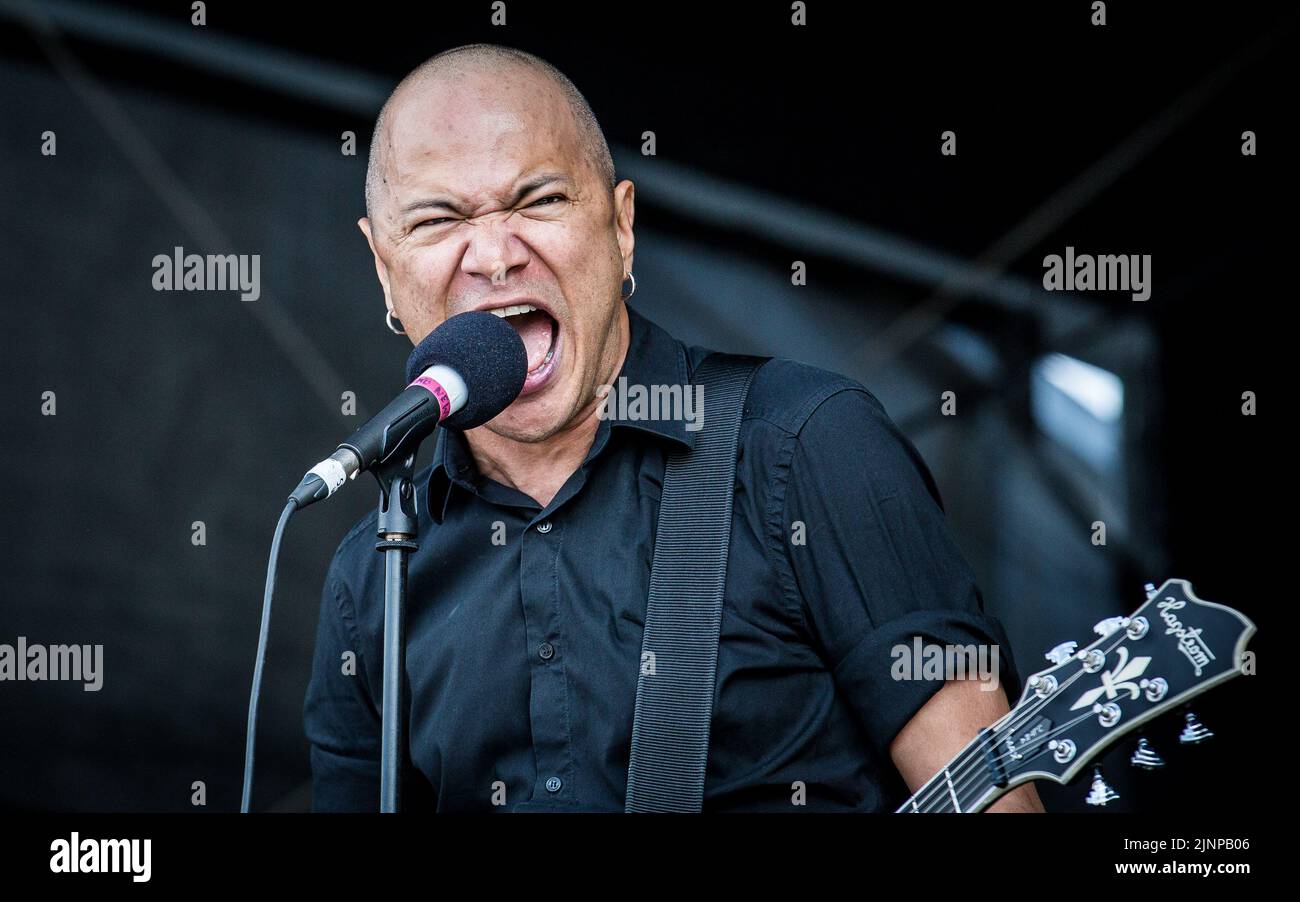 Danko Jones en direct sur scène Banque D'Images
