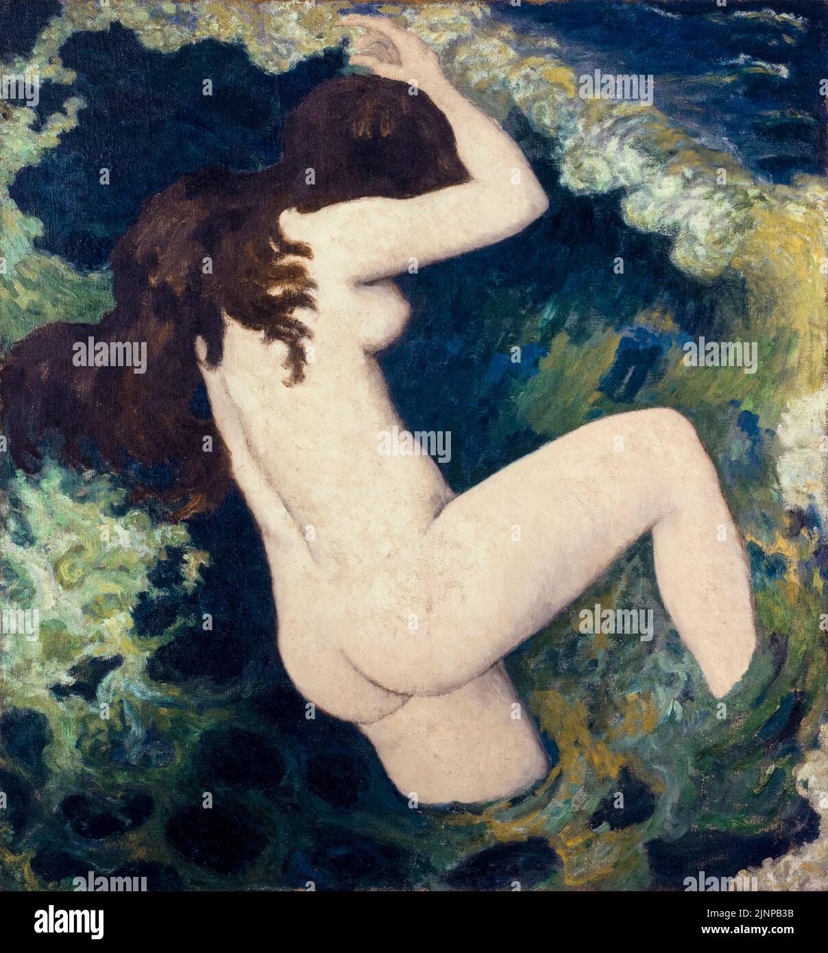 Aristide Maillol, la vague, peinture à l'huile sur toile, vers 1898 Banque D'Images