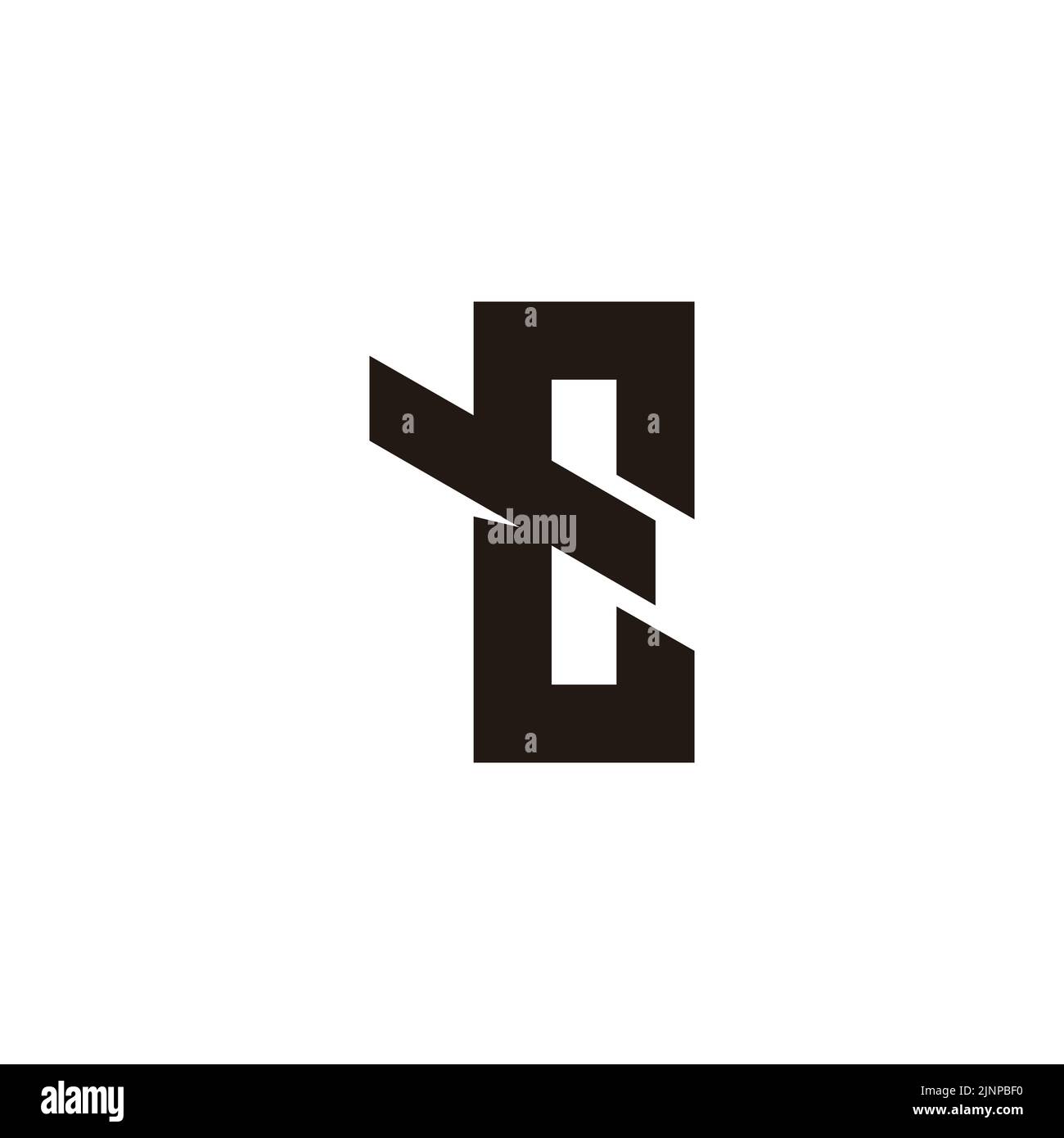 lettre te résumé géométrique logo vecteur Illustration de Vecteur