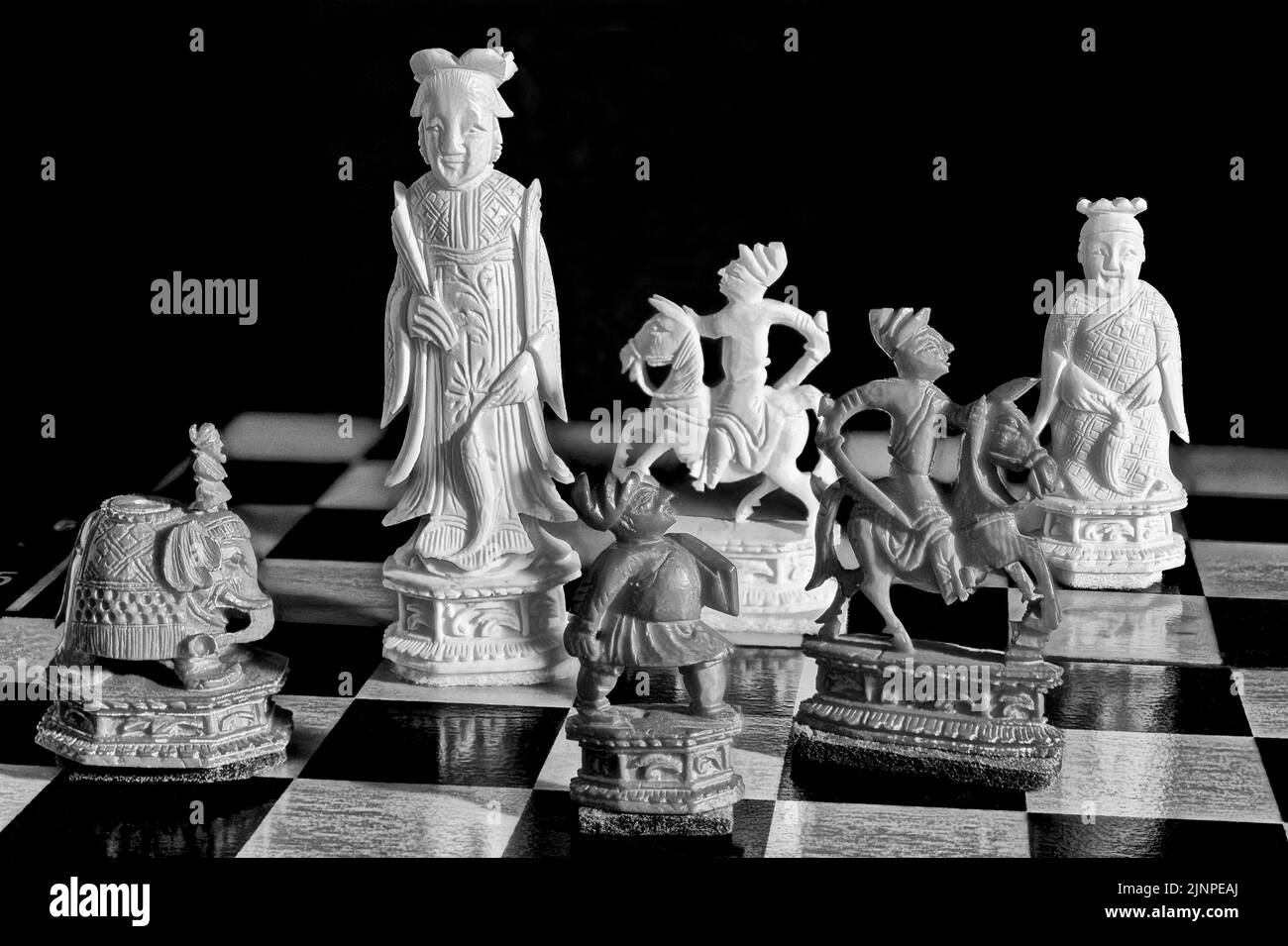 Pièces d'échecs photo, Chine, Banque D'Images