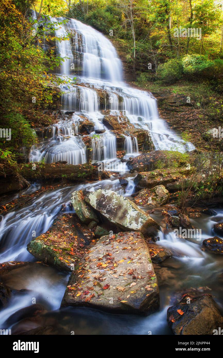 Pearson Falls, Caroline du Nord Banque D'Images