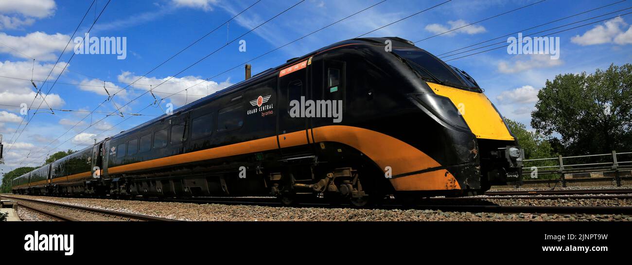 180 classe Zephyr, Grand Central Trains, East Coast Main Line Railway, Peterborough (Cambridgeshire, Angleterre, RU Banque D'Images