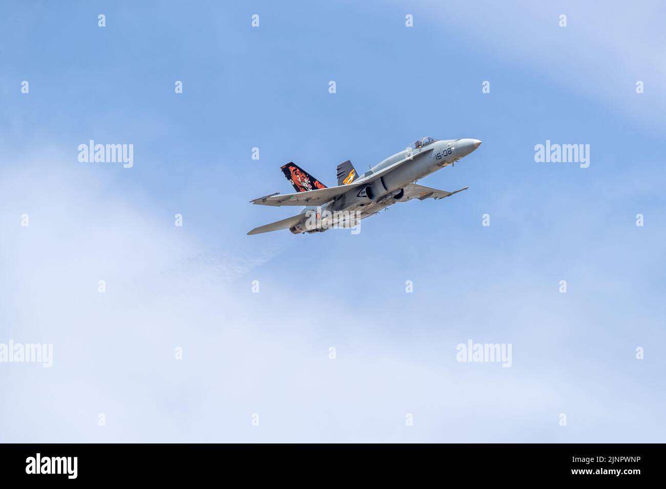 Spanish Air Force - McDonnell Douglas EF-18M Hornet aéroporté au Royal International Air Tattoo 2022 Banque D'Images