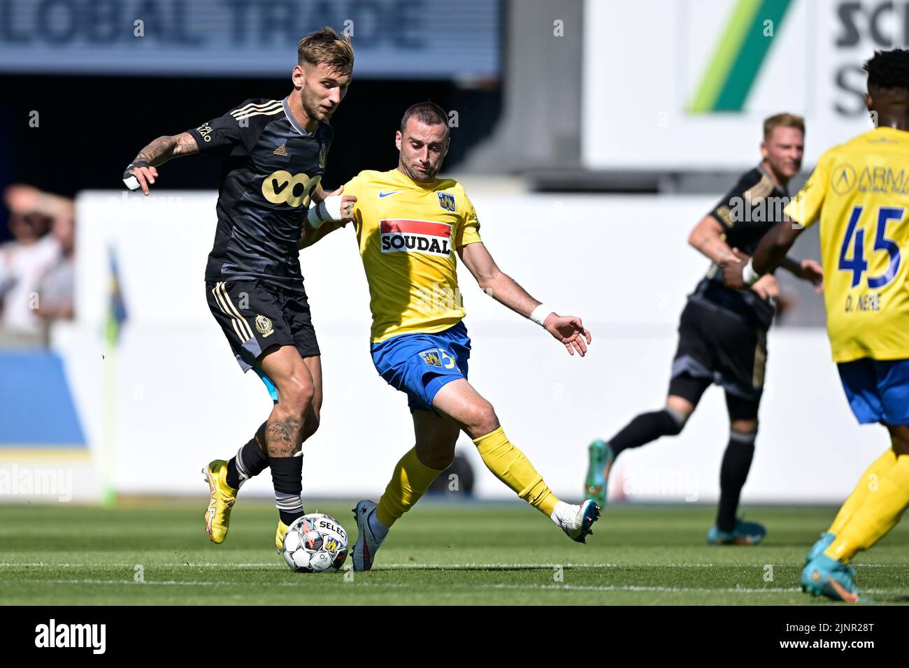 Westerlo, Belgique. 13th août 2022. Lukas Van Eeno de Westerlo et Tuur