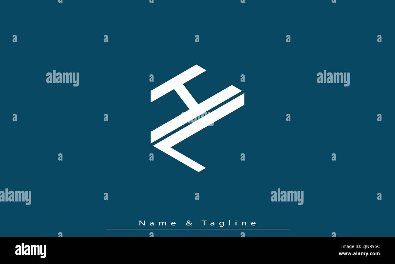 Lettres de l'alphabet initiales Monogram logo HL , LH Illustration de Vecteur