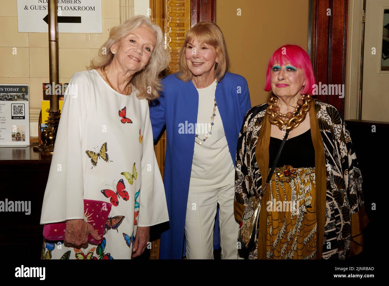 Hayley Mills, Lady Kulukundis (Susan Hampshire) et Dame Zandra Rhodes à l’occasion du déjeuner de HRH la duchesse de Cornouailles en 75th Banque D'Images