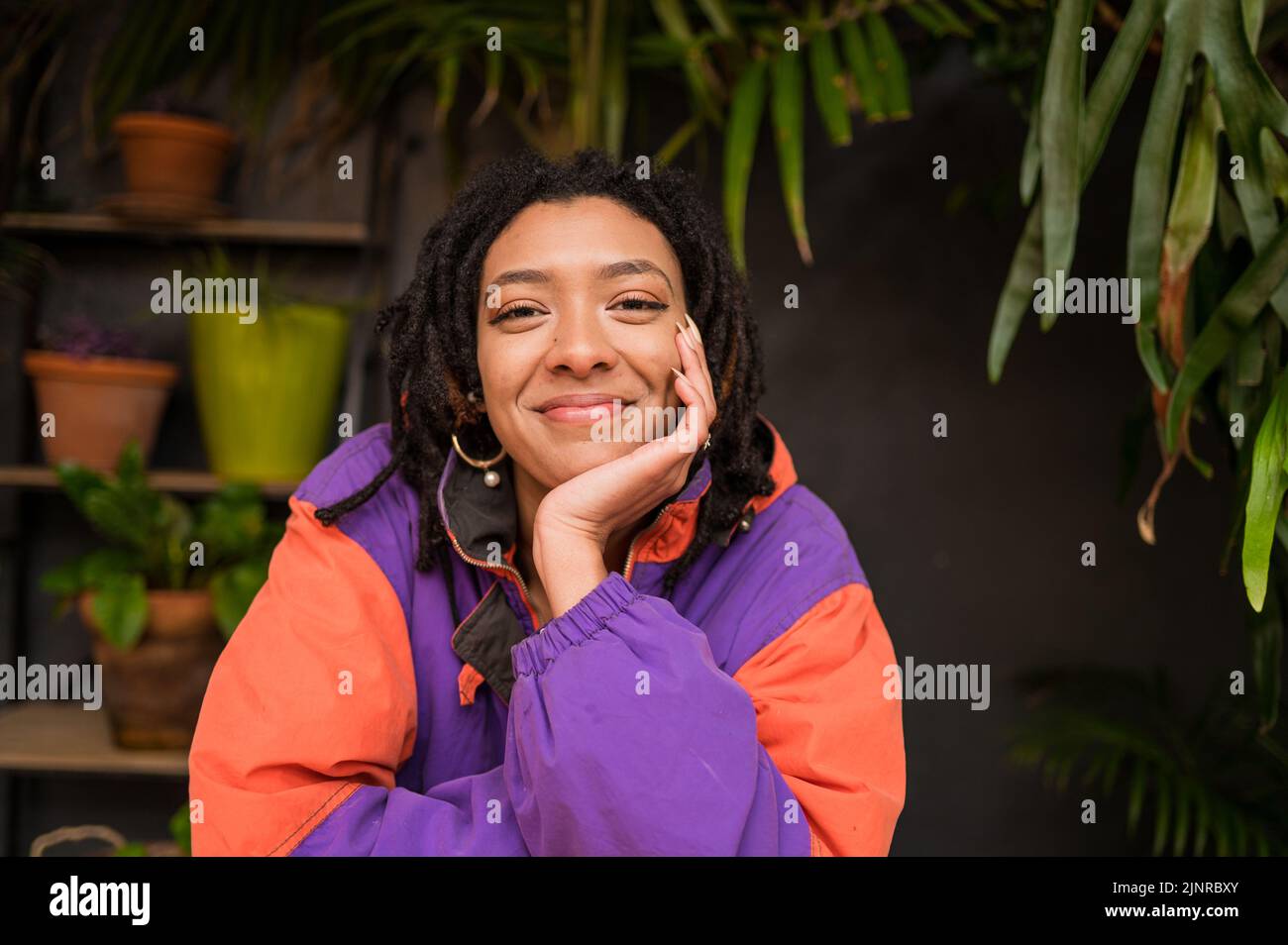 Femme élégante de près Banque D'Images