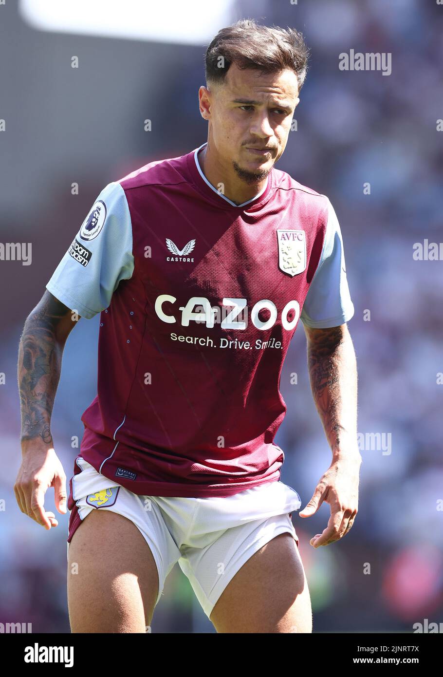 Birmingham, Angleterre, le 13th août 2022. Philippe Coutinho d'Aston Villa pendant le match de la Premier League à Villa Park, Birmingham. Le crédit photo doit être lu : Darren Staples / Sportimage Banque D'Images Birmingham, Angleterre, le 13th août 2022. Philippe Coutinho d'Aston Villa pendant le match de la Premier League à Villa Park, Birmingham. Le crédit photo doit être lu : Darren Staples / Sportimage Banque D'Images