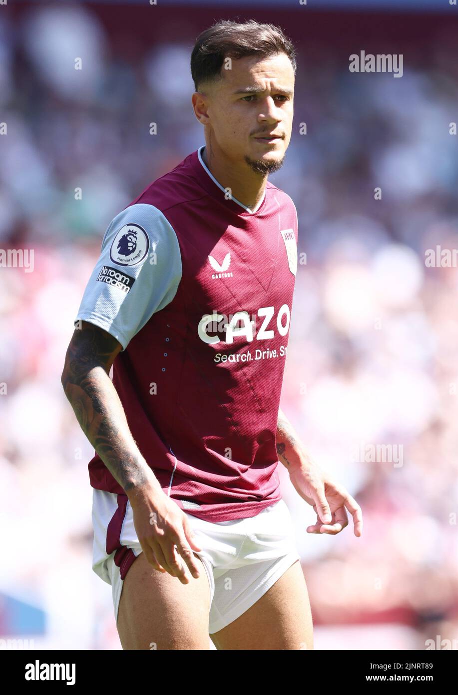 Birmingham, Angleterre, le 13th août 2022. Philippe Coutinho d'Aston Villa pendant le match de la Premier League à Villa Park, Birmingham. Le crédit photo doit être lu : Darren Staples / Sportimage Banque D'Images Birmingham, Angleterre, le 13th août 2022. Philippe Coutinho d'Aston Villa pendant le match de la Premier League à Villa Park, Birmingham. Le crédit photo doit être lu : Darren Staples / Sportimage Banque D'Images