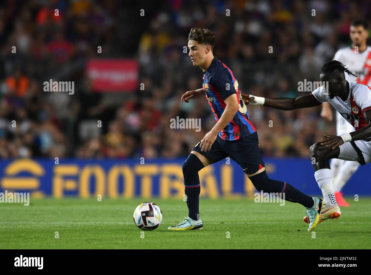 Barcelone,Espagne.13 août,2022. FC Barcelona v Rayo Vallecano Gavi (30) du FC Barcelone pendant le match entre le FC Barcelone et Rayo Vallecano correspondant au premier jour de la Liga Santander au stade Spotify Camp Nou à Barcelone, en Espagne. Banque D'Images