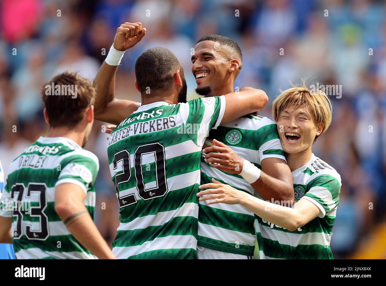 Programme Tv Du Dimanche 7 Août 2022 Le Celtic Moritz Jenz célèbre le troisième but de son équipe lors du