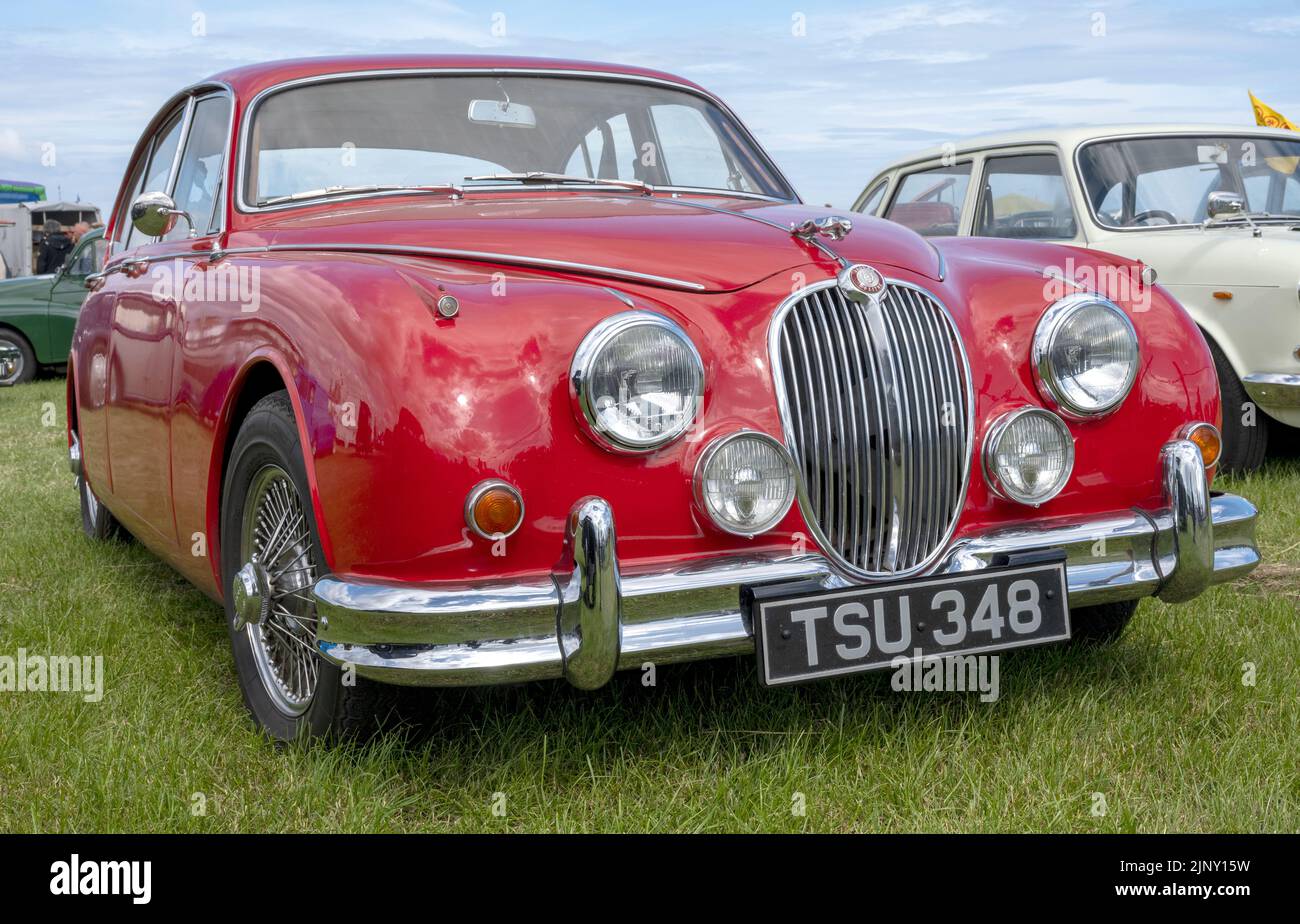 1960 Jaguar MK II 3,8 litres numéro d'immatriculation de berline TSU 348 Banque D'Images